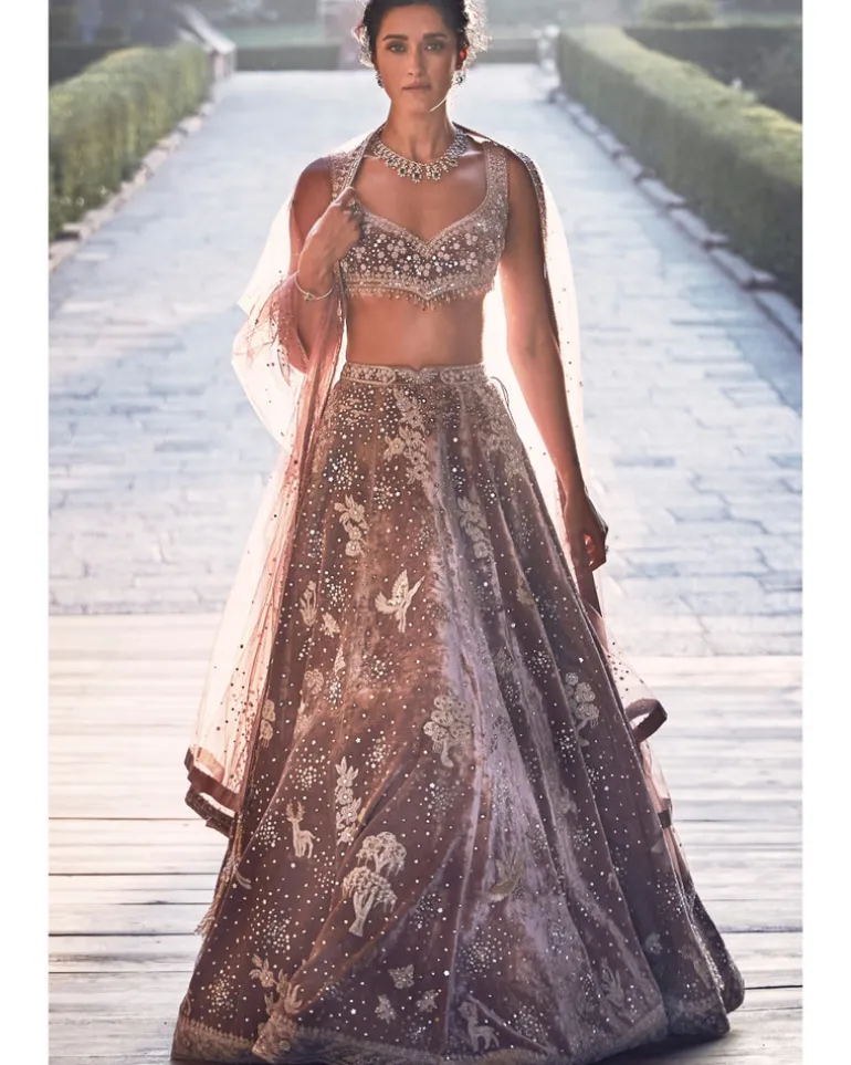 The French Rose Opus Lehenga Set