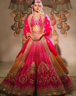 The Gulaab Cham Cham Lehenga