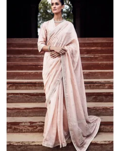 The Gulabi Kachi Kora Dori Maharani Gayatri Sari