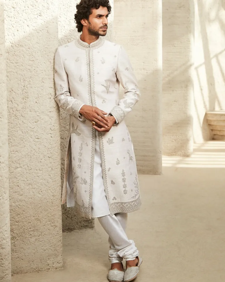 The Ivory Impact Sherwani Set