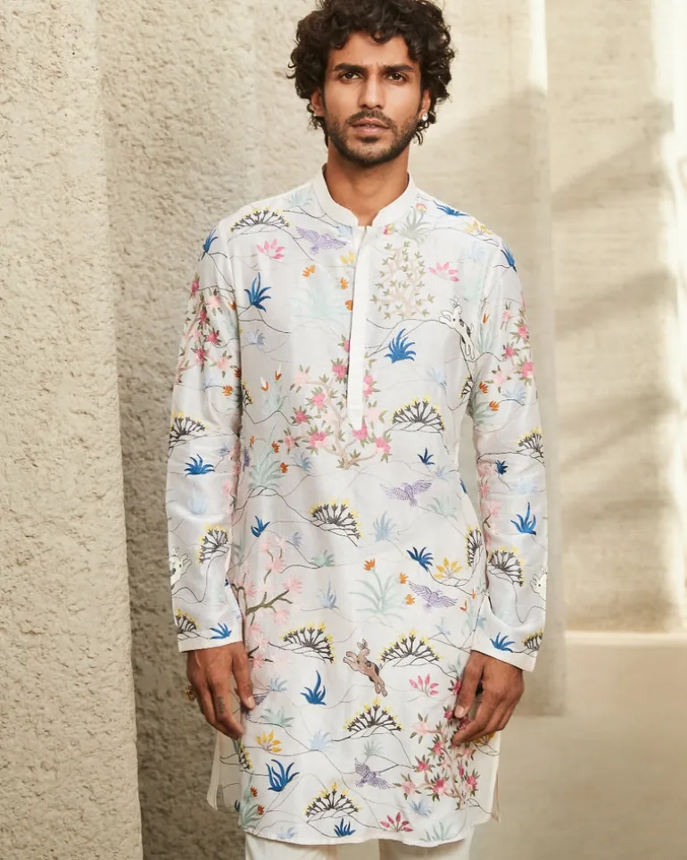 The Ivory Spectrum Kurta Set