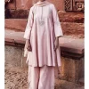 The Kachi Kora Dori Gulabi A Line Kurta Set