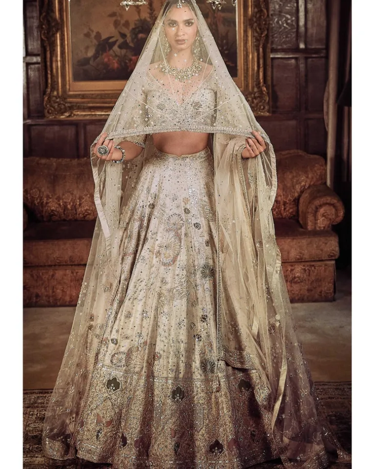 The Kamalbagh Aurum Ekru Lehenga Set