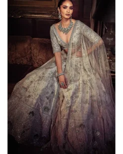 The Kamalbagh Aurum Ekru Lehenga Set