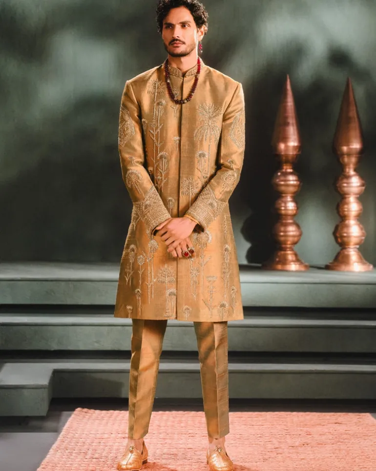 The Kesar Varak Sherwani Set