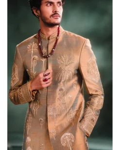 The Kesar Varak Sherwani Set