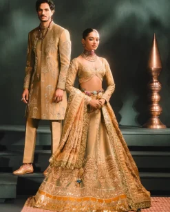 The Kesar Varak Sherwani Set