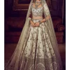 The Masai Landscape Aurum Aged Ekru Lehenga Set