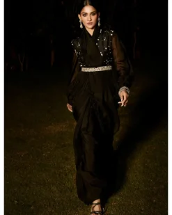 The Midnight In Rome Peplum Sari