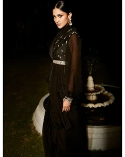 The Midnight In Rome Peplum Sari