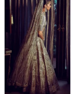 The Morbagh Jade Lehenga Set