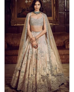 The Moroccan Pink Flamingo Landscape Lehenga Set