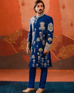 The Neel Bahar Sherwani Set