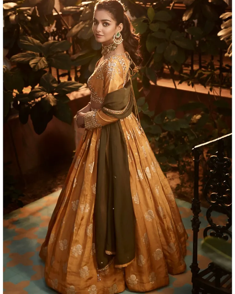 The Old Indian Haldi Lehenga Set