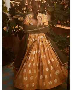 The Old Indian Haldi Lehenga Set