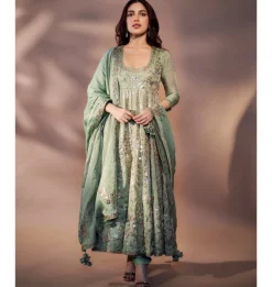 The Pakeezah Tissue Anarkali Set