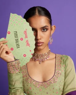 The Pakeezah Tissue Anarkali Set