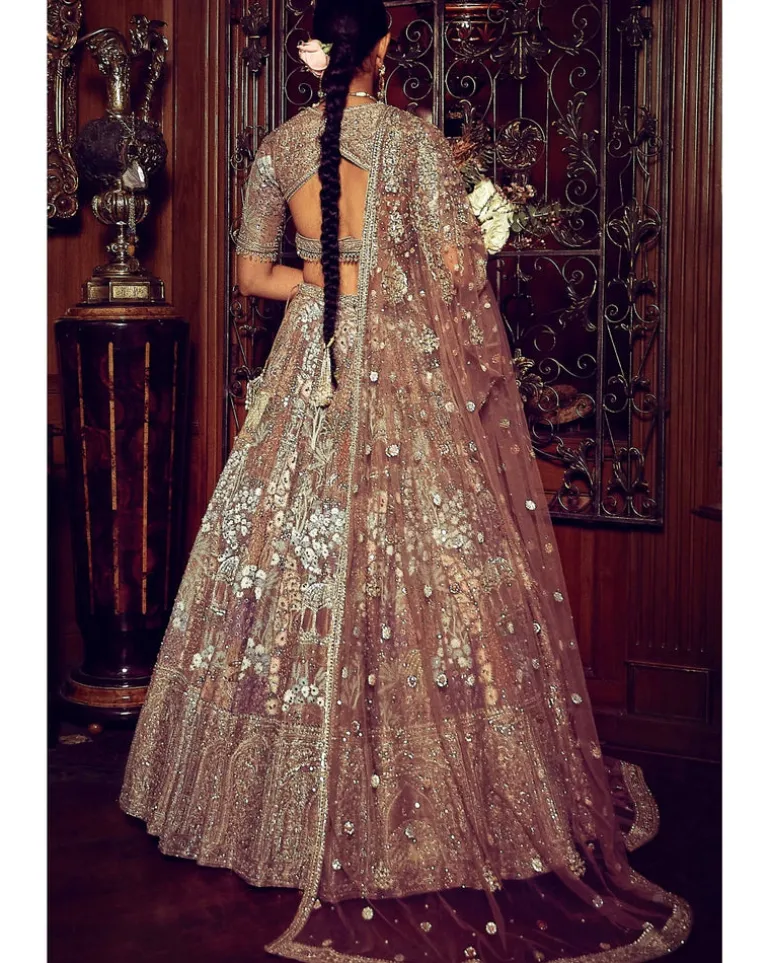 The Palace Of Provence - Aged Lavender Lehenga Set