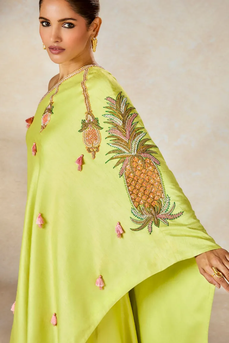 The Pista Kulfi One Shoulder Set
