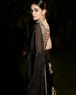 The Royal Noir Sari