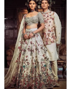 The Royal Satire Ekru Lehenga Set
