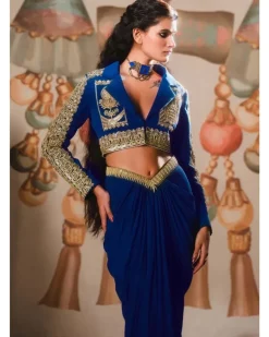 The Saanjh Baug Cropped Blazer Set