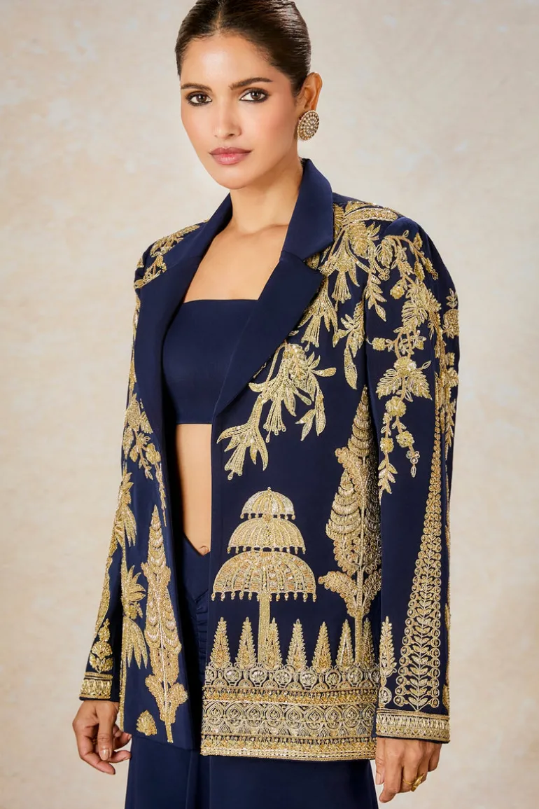 The Sanjh Bagh Blazer Set
