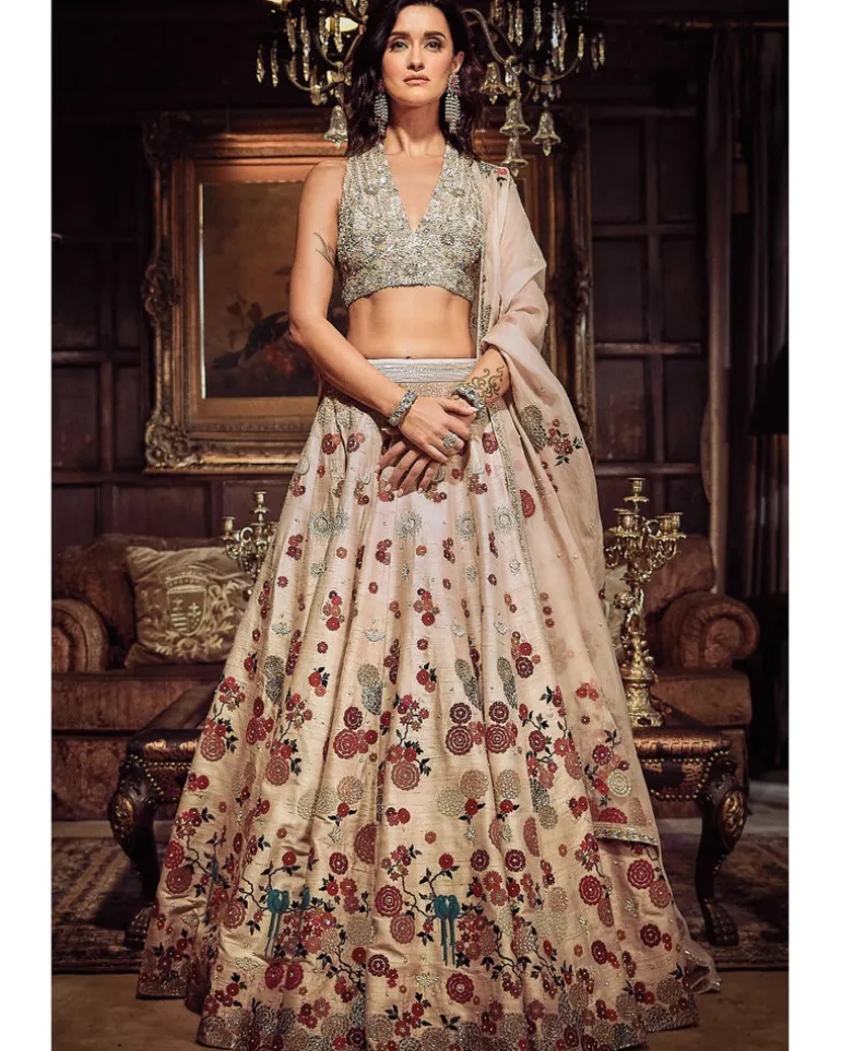 The Satire Japanese Pink Lehenga Set