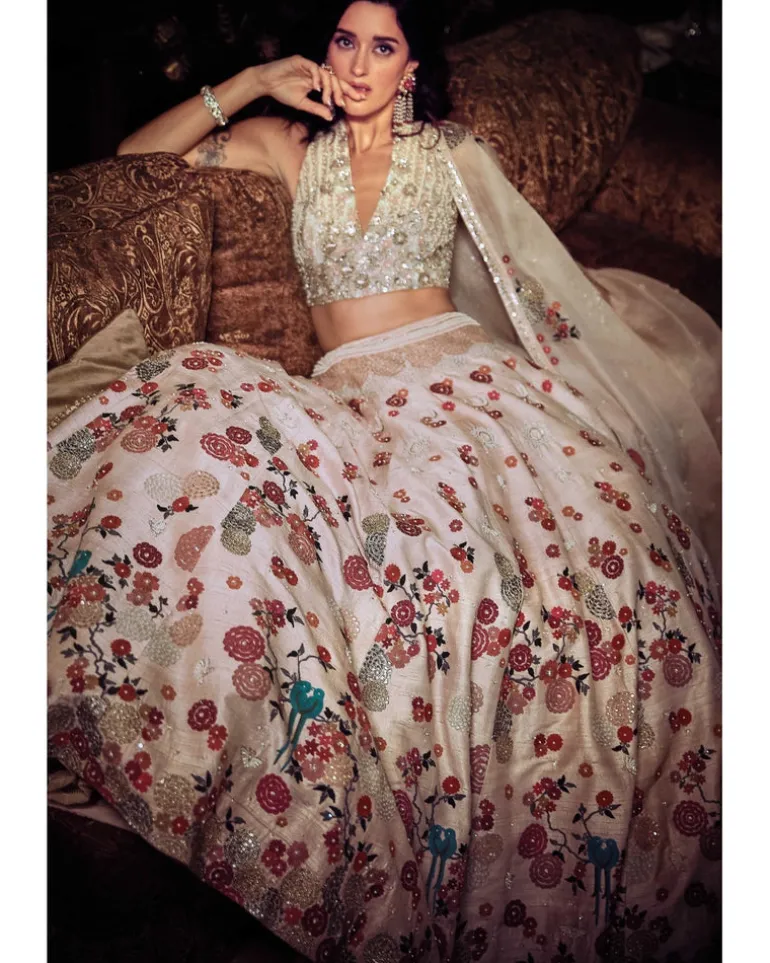 The Satire Japanese Pink Lehenga Set