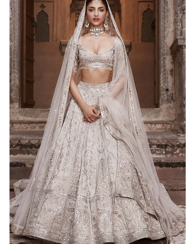 The Silver Needle Holy Trinity Lehenga Set