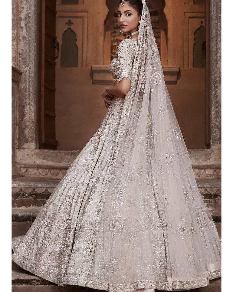 The Silver Needle Holy Trinity Lehenga Set