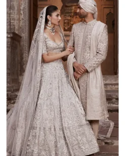 The Silver Needle Holy Trinity Lehenga Set