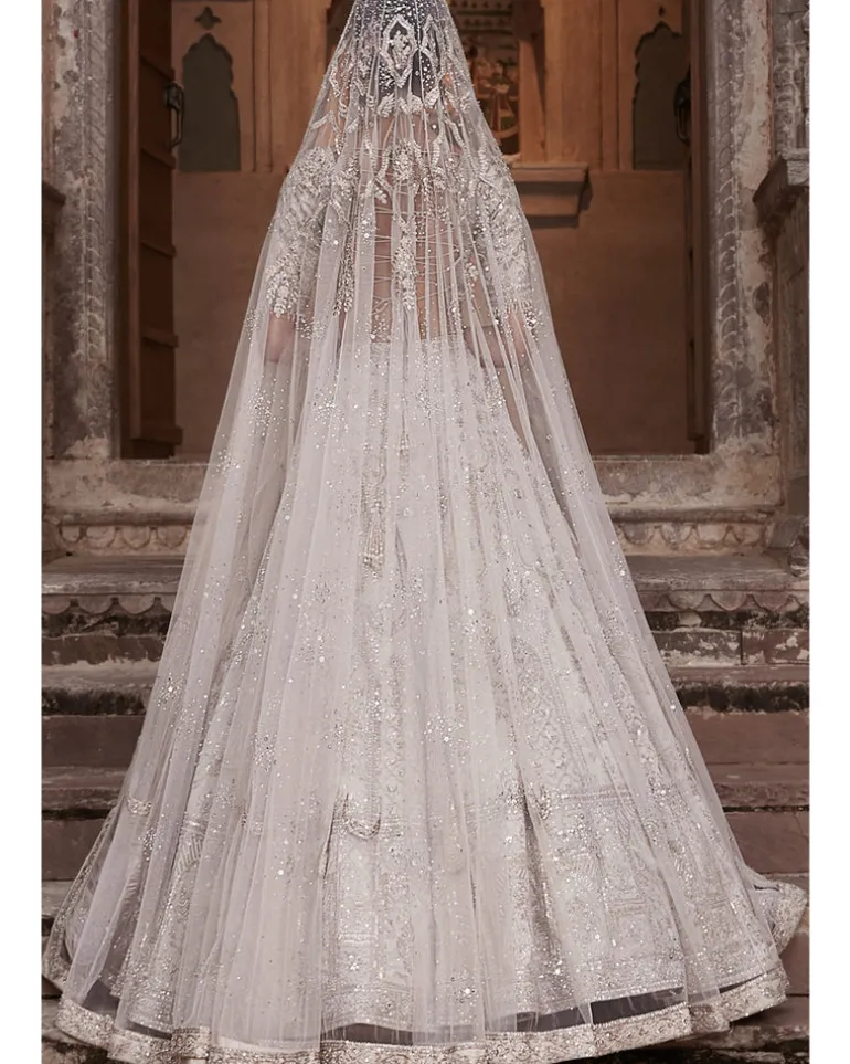 The Silver Needle Holy Trinity Lehenga Set
