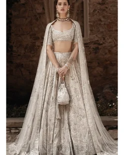 The Silver Needle Winged Glory Lehenga Set
