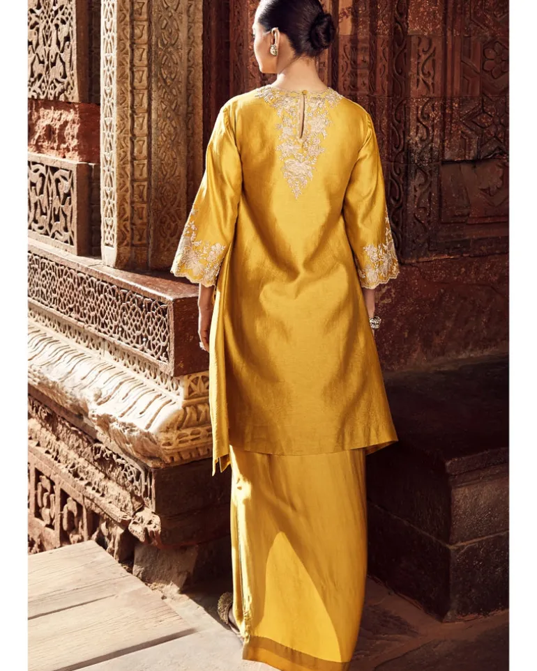 The Sona Patti Hukum Kurta With A Drape Skirt