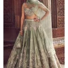 The Sona Patti Jade Bow Lehenga Set