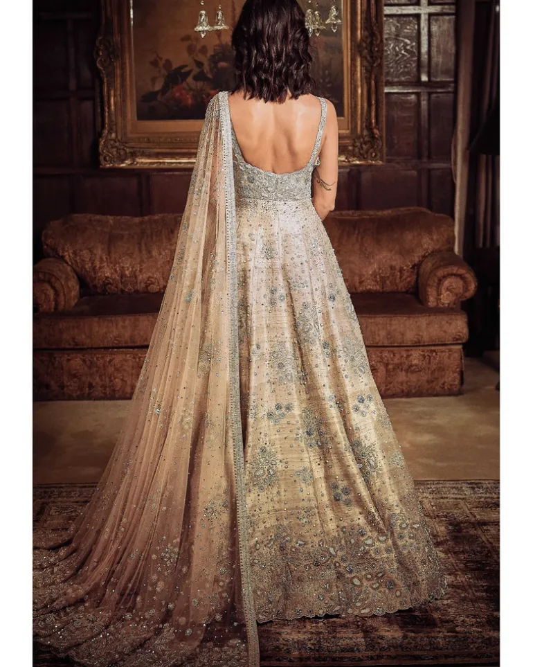 The Starlight Mogra Gown Set