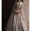 The Tarnished Peach Masai Landscape Lehenga Set