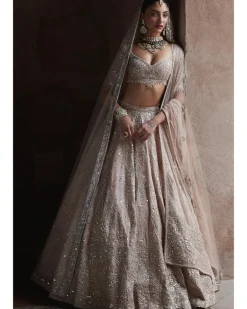 The Tarnished Peach Masai Landscape Lehenga Set