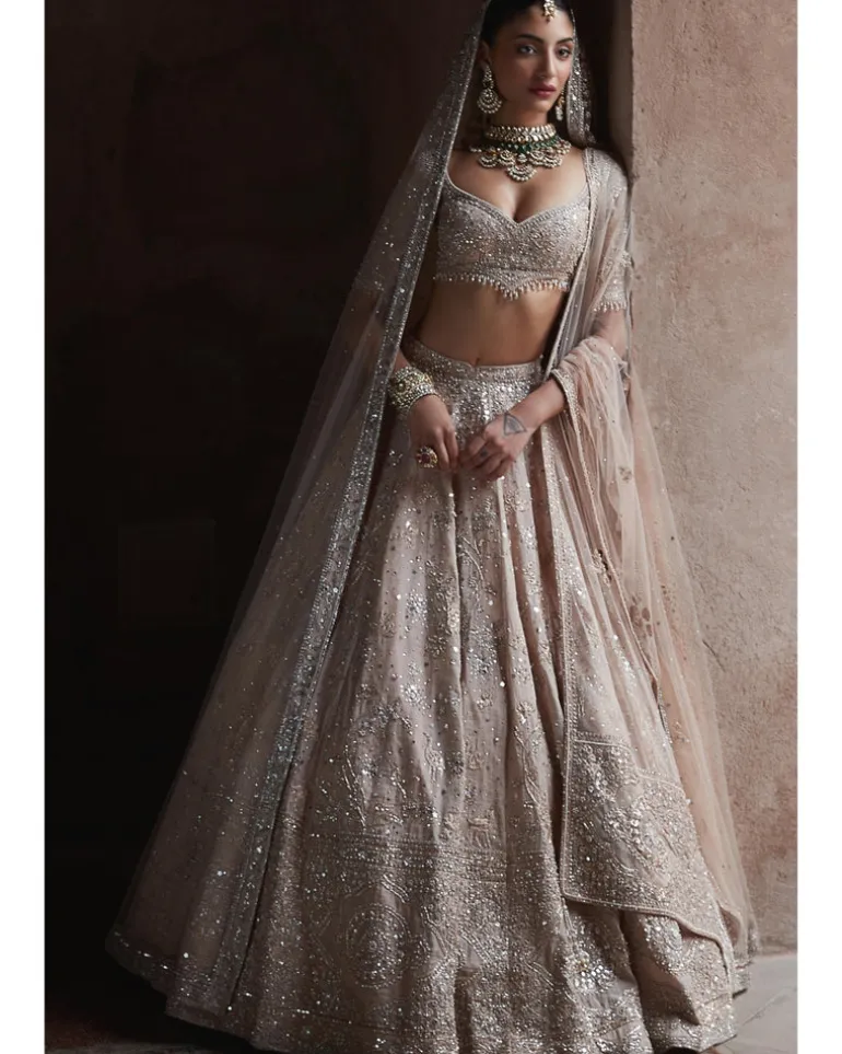 The Tarnished Peach Masai Landscape Lehenga Set