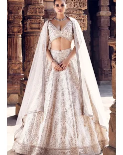 The Turkish Gota Ecru Lehenga Set
