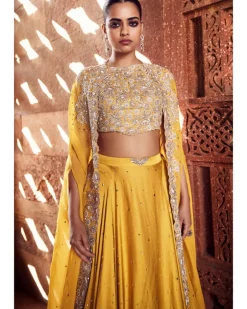 The Turmeric Couture Iconic Winged Cape Set
