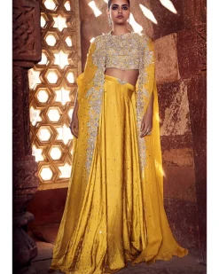 The Turmeric Couture Iconic Winged Cape Set