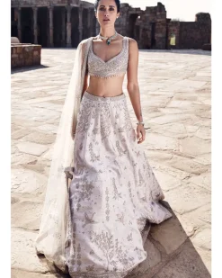 The Tuscan Ivory Landscape Of Dreams Lehenga Set