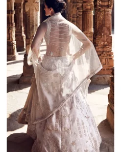 The Tuscan Ivory Landscape Of Dreams Lehenga Set
