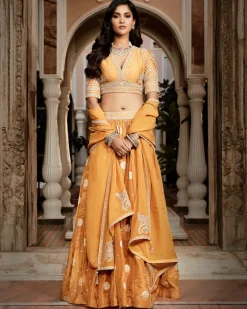 The Vintage Haldi Kashi Lehenga Set