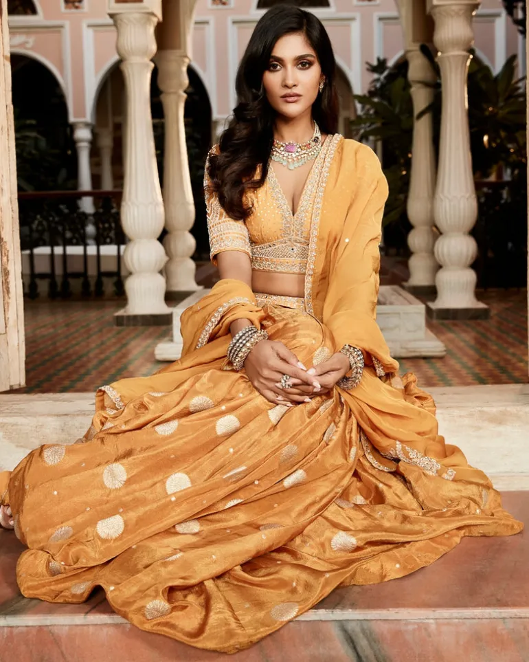 The Vintage Haldi Kashi Lehenga Set