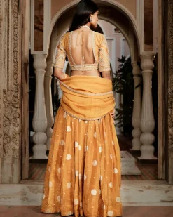 The Vintage Haldi Kashi Lehenga Set