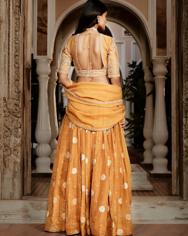 The Vintage Haldi Kashi Lehenga Set