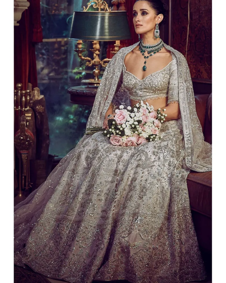 The Wanderlust Starlight Masai Lehenga Set